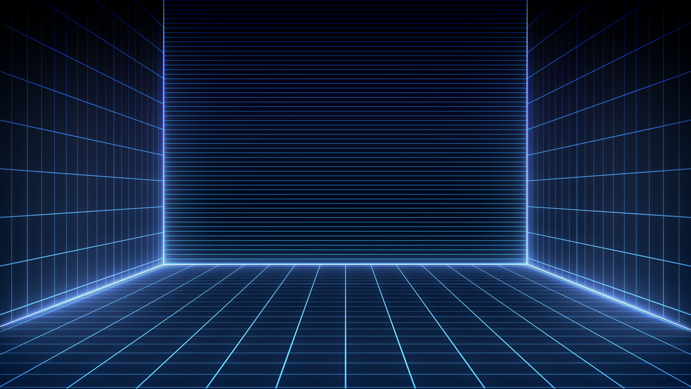 Futuristic Background with Grid